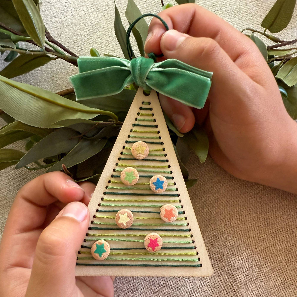 Make Your Own Stitched Christmas Tree Decoration