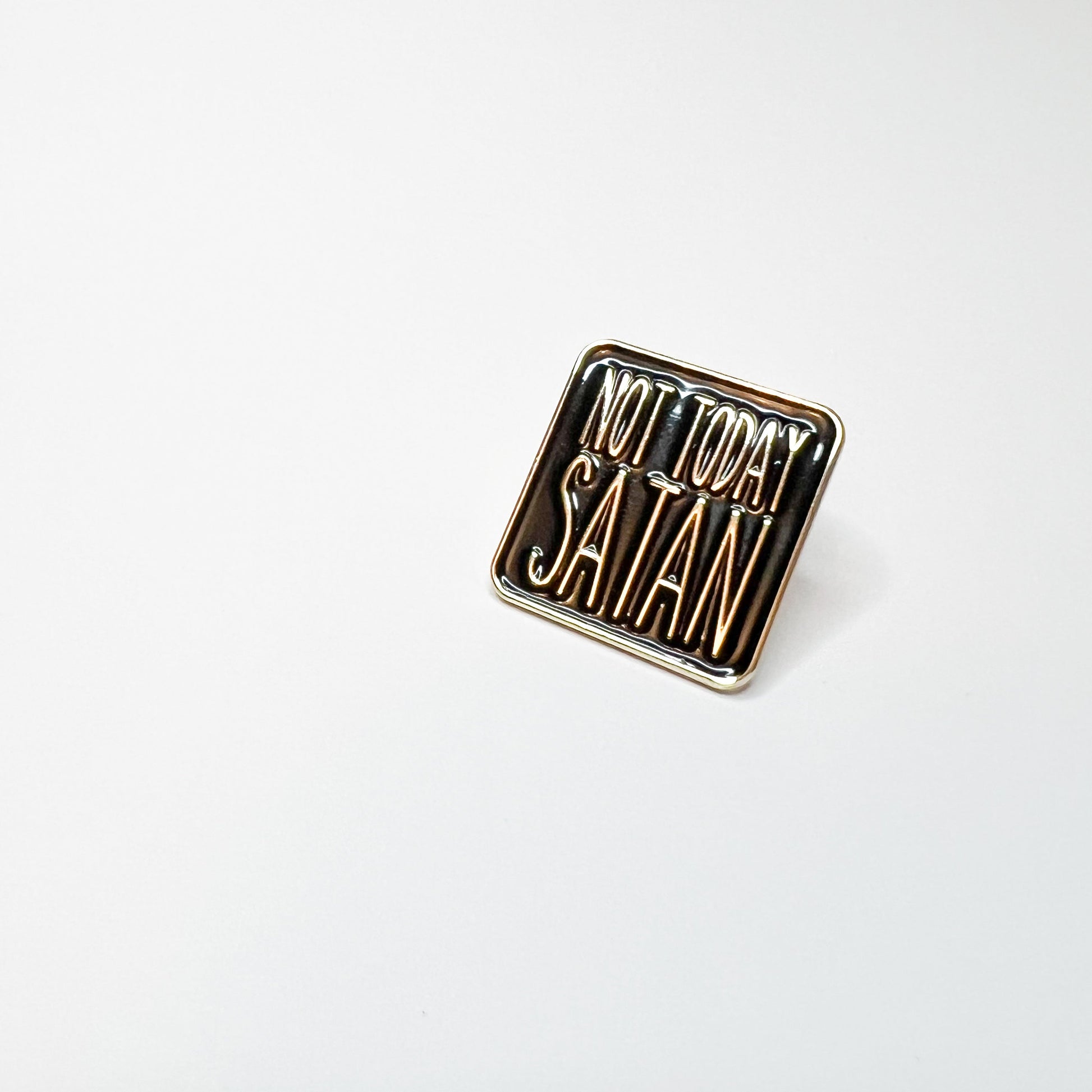 Not today Satan Pin Creativien product_type art-noise.myshopify.com not-today-satan-pin