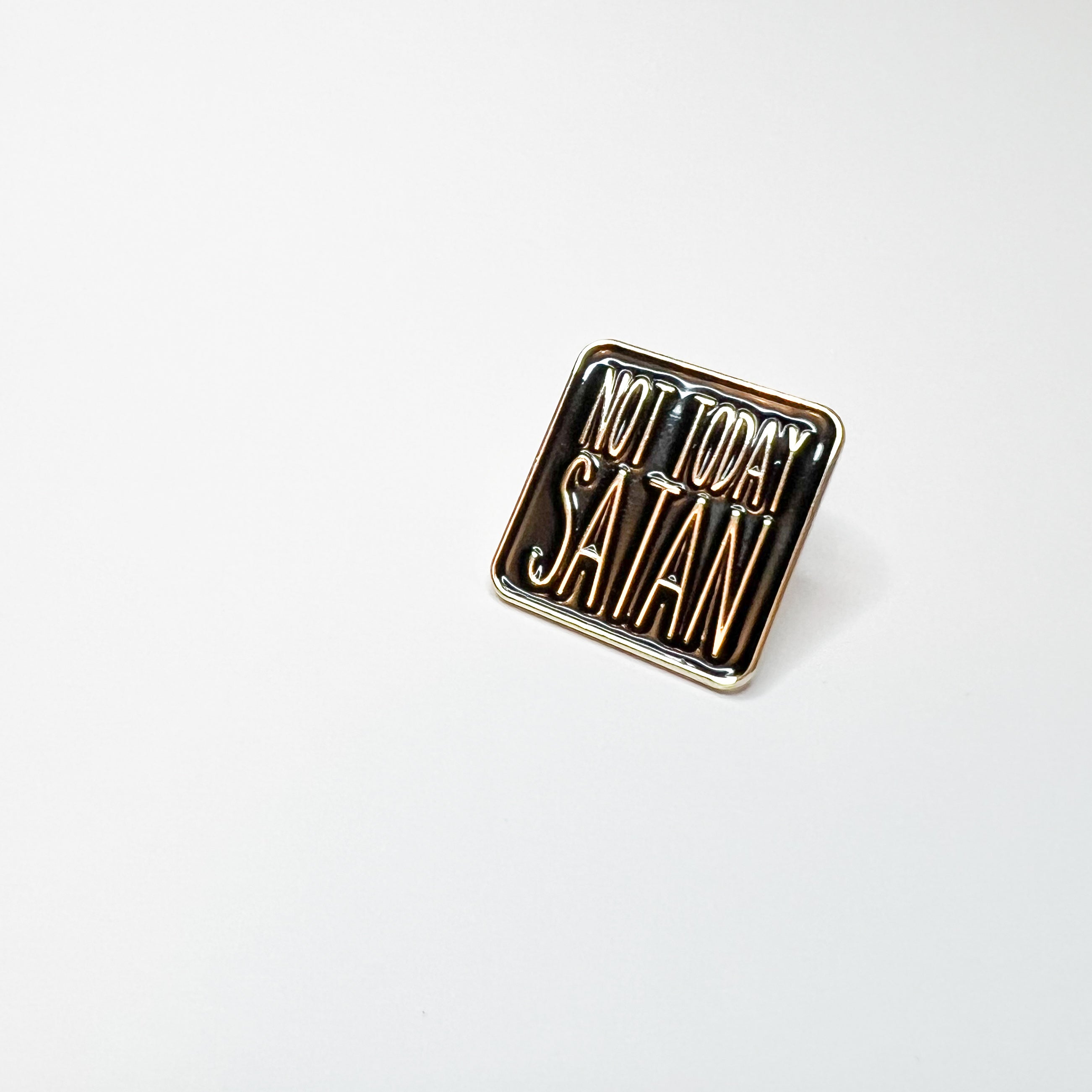 Not today Satan Pin Creativien product_type art-noise.myshopify.com not-today-satan-pin
