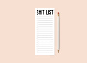 Shit List Notepad Creativien product_type art-noise.myshopify.com shit-list-notepad