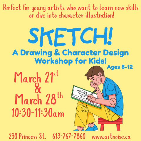 SKETCH! A Drawing & Character Design Workshop for Ages 8-12