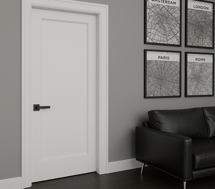 Beveled Shaker 1‑Panel Door – Regular Slab & Pre‑Machined, 78″/80″