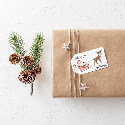 Deliver for Santa Gift Tags