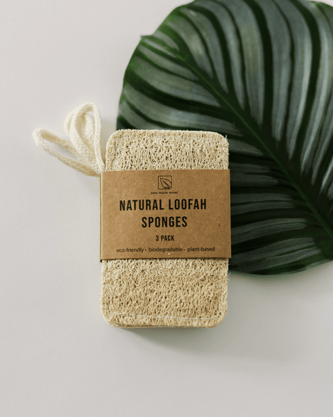 3 Pack Natural Loofah Sponge Zero Waste MVMT Bath Sponges & Loofahs art-noise.myshopify.com 3-pack-natural-loofah-sponge