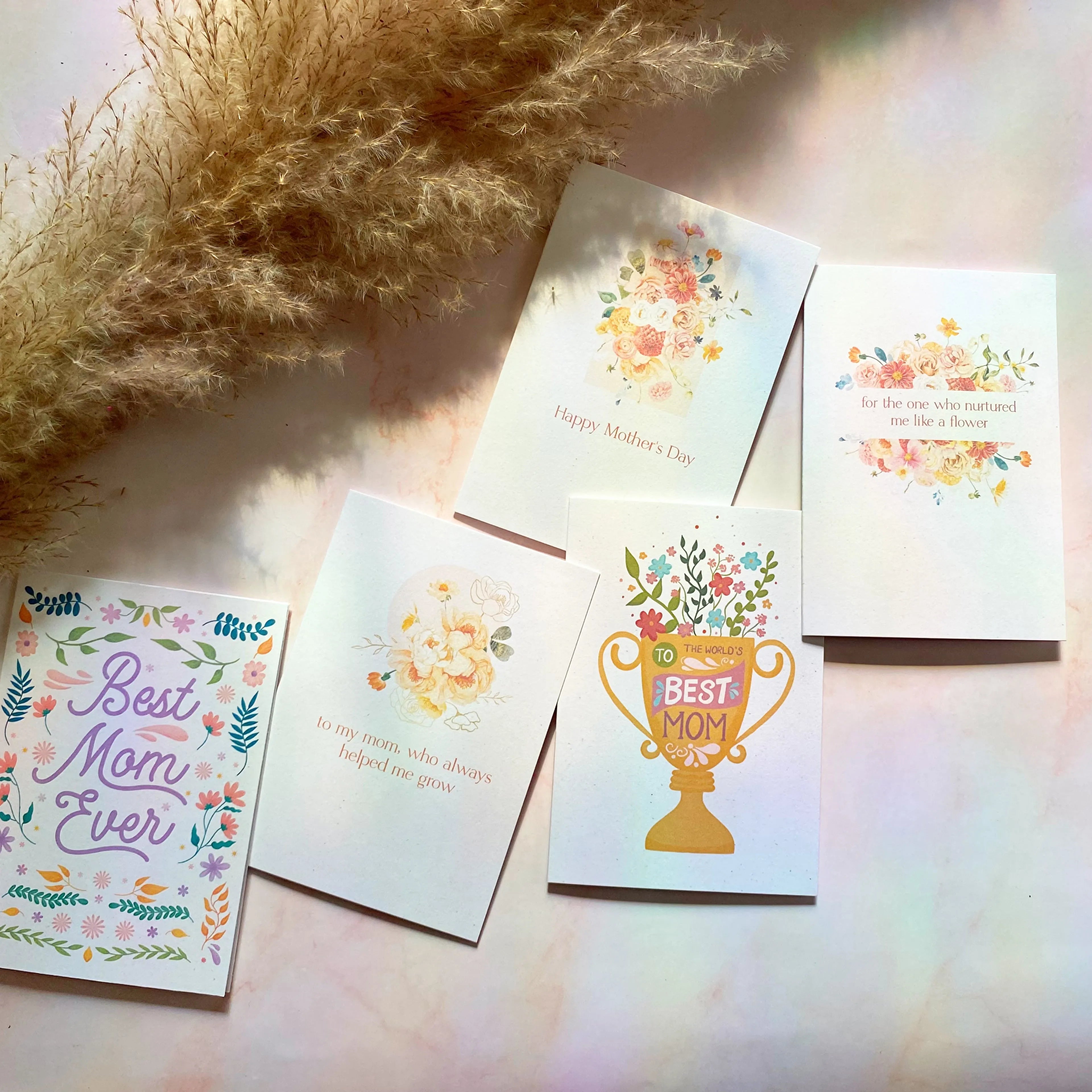  To The World’s Best Mom | Mother's Day Mini Greeting Card Cheeky Peach Designs Cards art-noise.myshopify.com to-the-world-s-best-mom-mothers-day-mini-greeting-card
