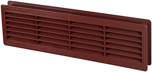 Byson Door Louver Grilles, White Plastic - 5" x 18"