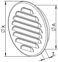 Byson Round Metal Ventilation Grilles - 4'' (100mm)