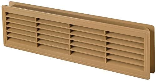 Byson Door Louver Grilles, White Plastic - 5" x 18"