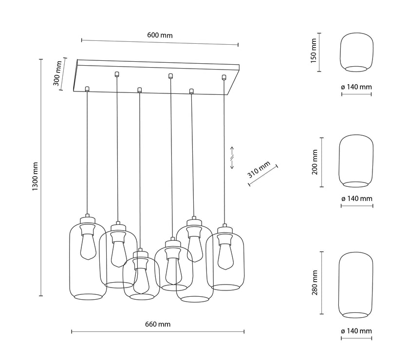 Marco Mid-Century Modern Pendant Lamp 6
