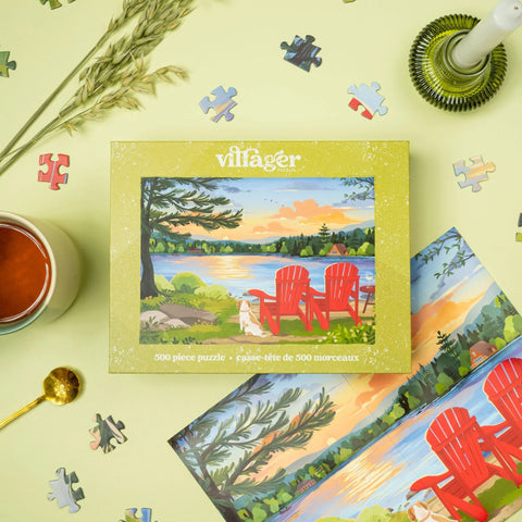  Cottage Country | 500-Piece Puzzle for Adults | Designed in Canada by Nicolle Lalonde Villager Puzzles Puzzle art-noise.myshopify.com cottage-country-500-piece-puzzle-for-adults-designed-in-canada-by-nicolle-lalonde
