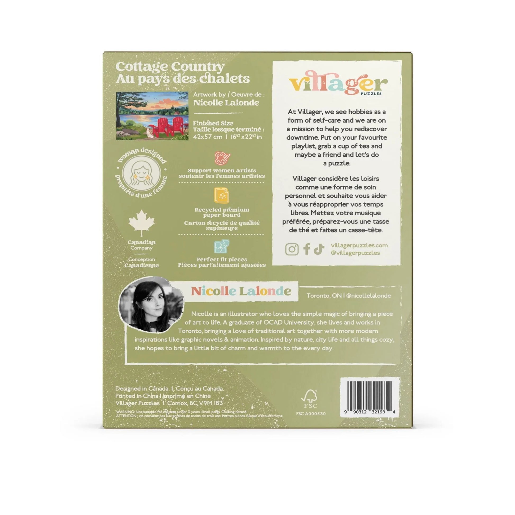  Cottage Country | 500-Piece Puzzle for Adults | Designed in Canada by Nicolle Lalonde Villager Puzzles Puzzle art-noise.myshopify.com cottage-country-500-piece-puzzle-for-adults-designed-in-canada-by-nicolle-lalonde