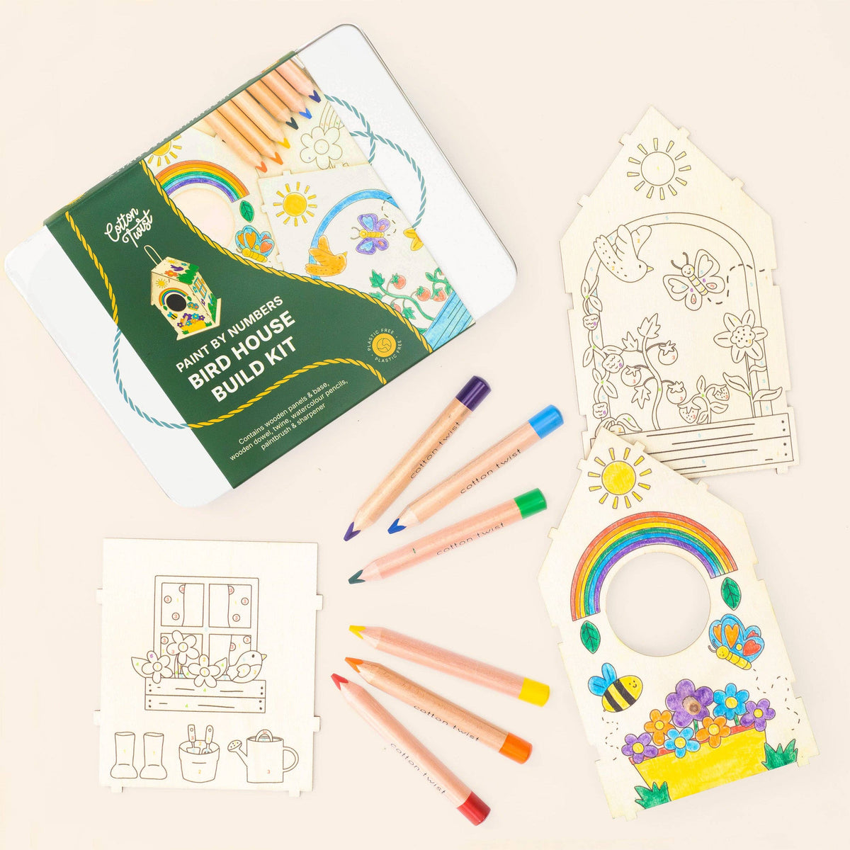Paint By Numbers Bird House Build Kit