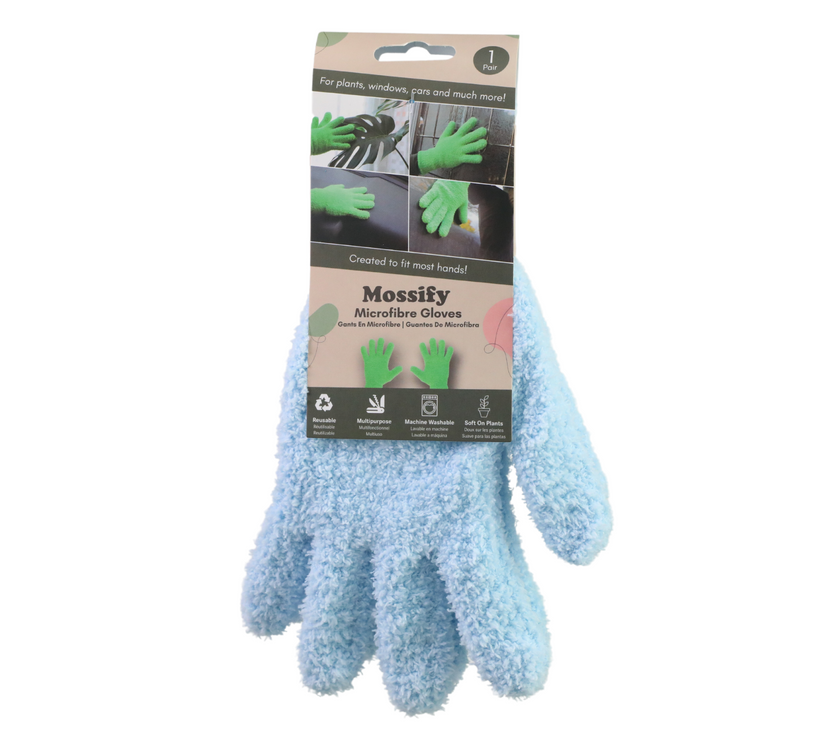 1 Pair Leaf Shining Microfiber Gloves