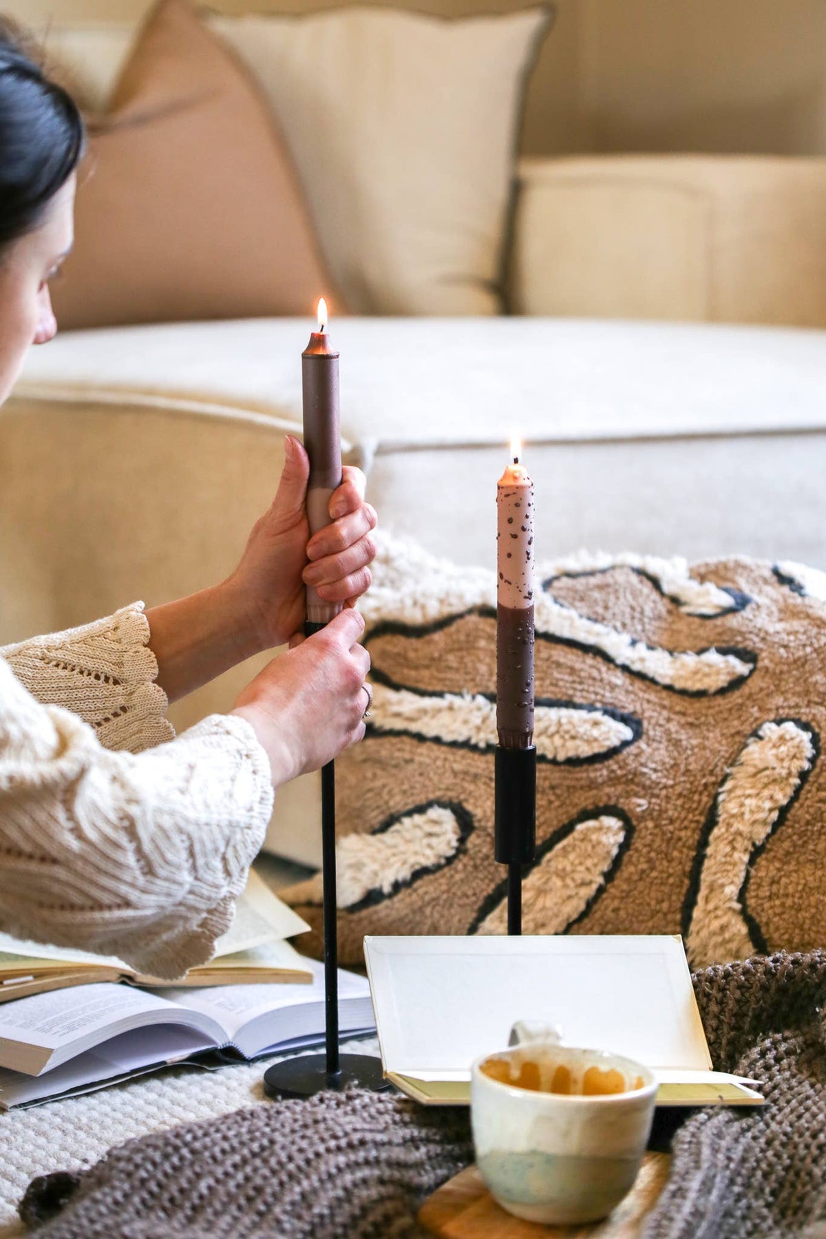 Individual Taper Candles - Autumn Colours