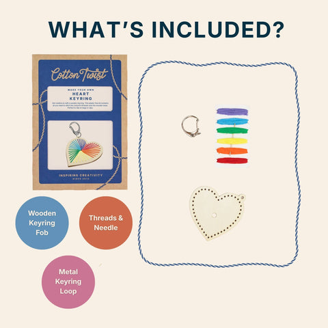Heart Keyring Craft Kit