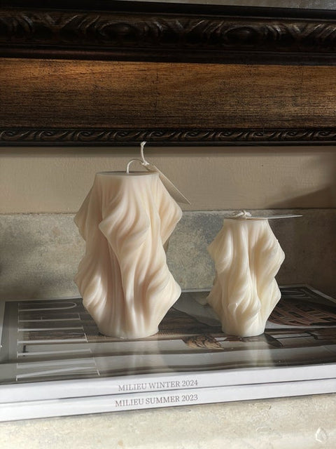 Wave Eloise and Oliver Decorative Candle art-noise.myshopify.com wave