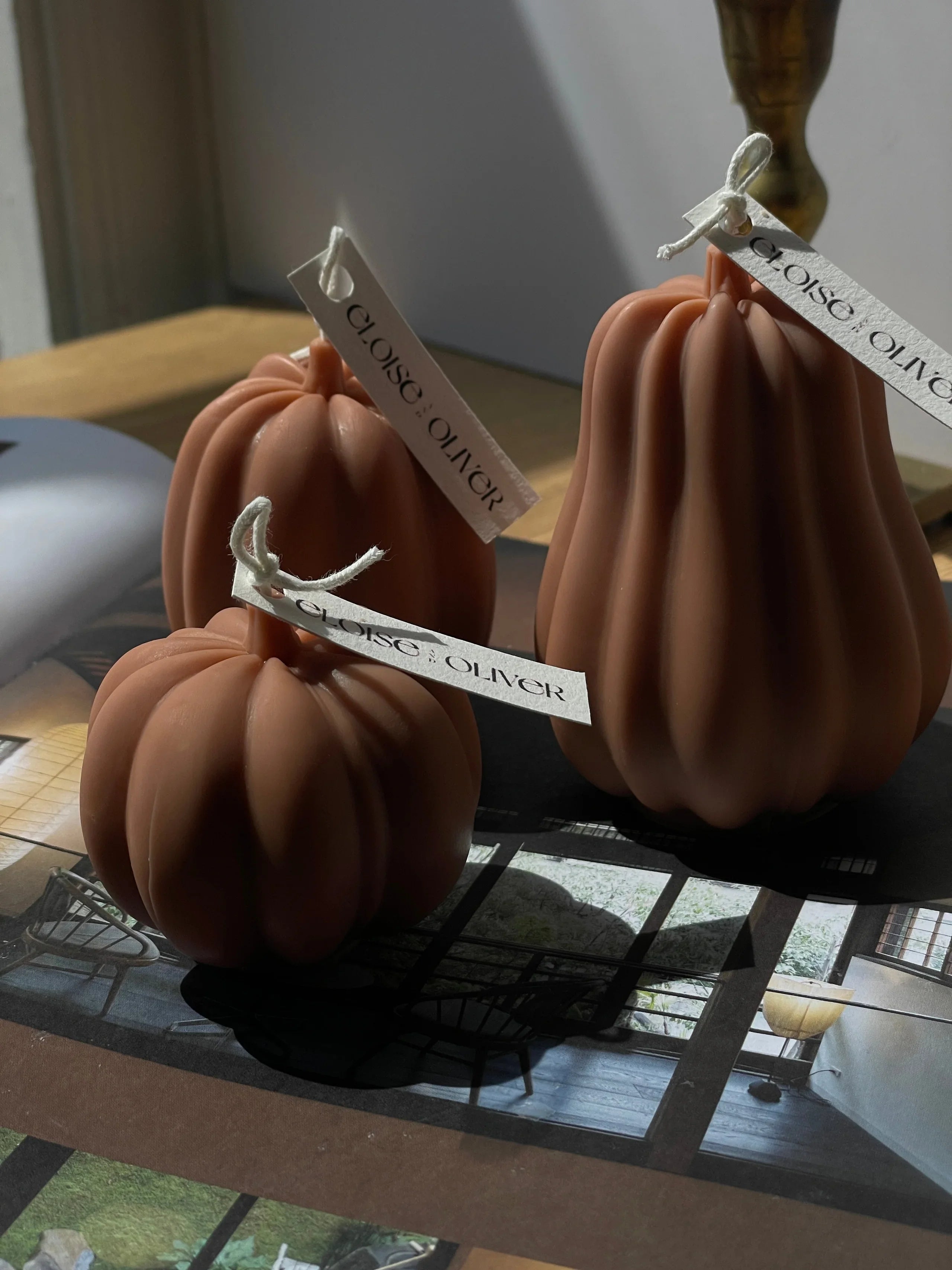 Gourd Candles Eloise and Oliver Decorative Candle art-noise.myshopify.com gourd-candles
