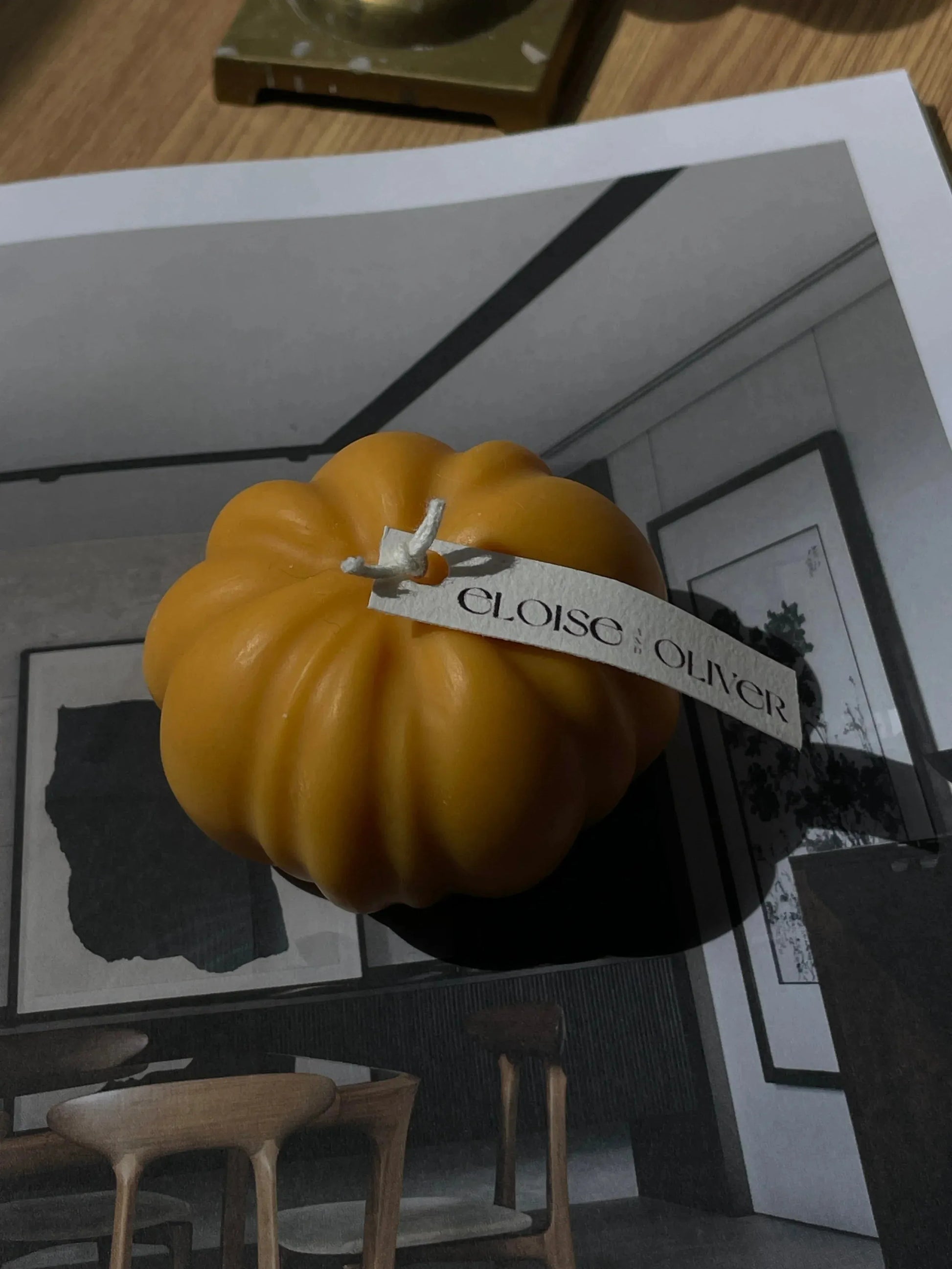 Pumpkin Eloise and Oliver Decorative Candle art-noise.myshopify.com pumpkin Pumpkin Eloise and Oliver Decorative Candle art-noise.myshopify.com pumpkin