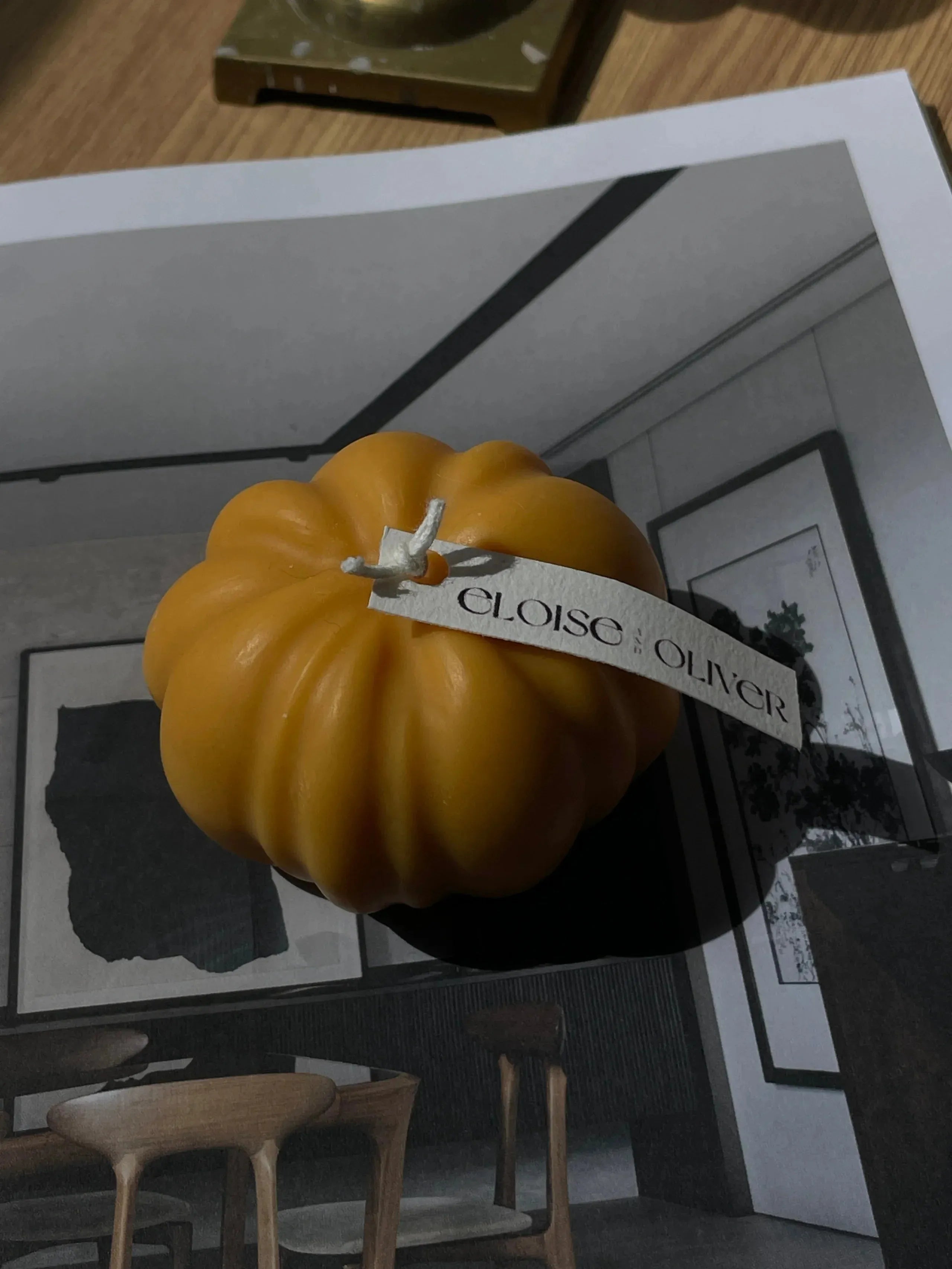 Pumpkin Eloise and Oliver Decorative Candle art-noise.myshopify.com pumpkin Pumpkin Eloise and Oliver Decorative Candle art-noise.myshopify.com pumpkin