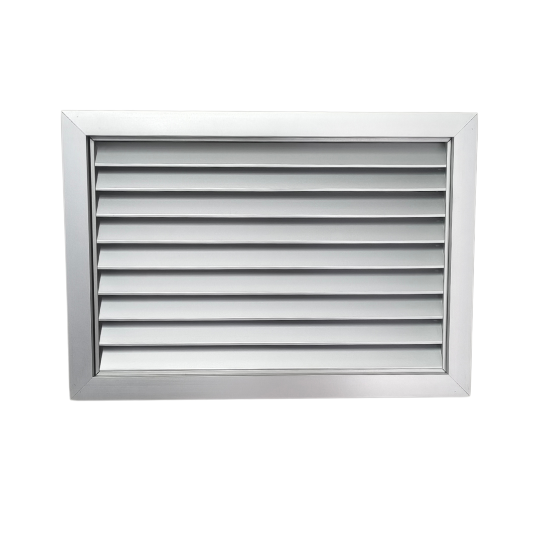 Byson Door Louver Grilles, Anodized Aluminum