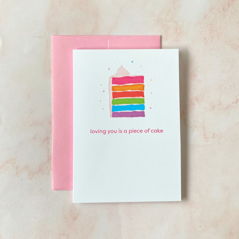 Piece of Cake | Pride Mini Greeting Card