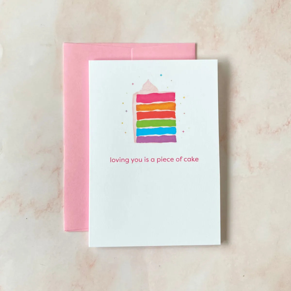  Piece of Cake | Pride Mini Greeting Card Cheeky Peach Designs Cards art-noise.myshopify.com piece-of-cake-pride-mini-greeting-card