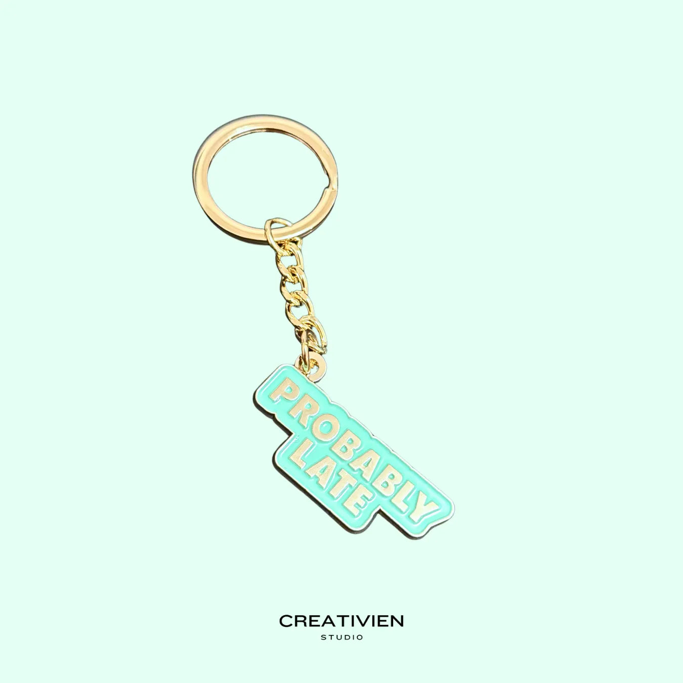 Probably Late Keychain Creativien product_type art-noise.myshopify.com probably-late-keychain Probably Late Keychain Creativien  art-noise.myshopify.com probably-late-keychain