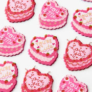 Vintage Heart Cake Stickers - Art Noise