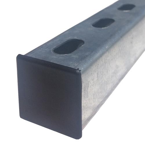 Byson Strut Plastic End Caps, Black - Pack of 10