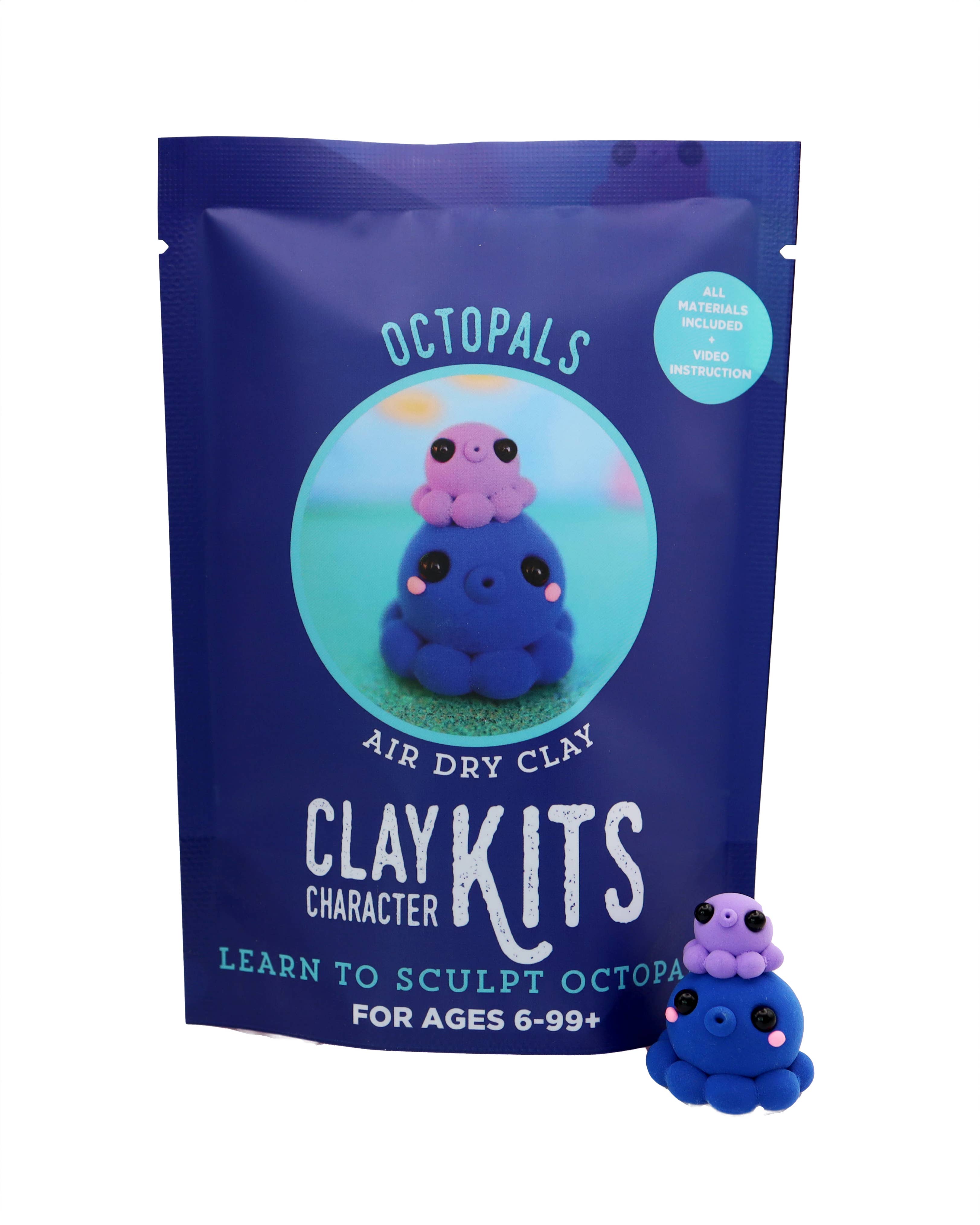Octopals DIY Air Dry Clay Kit - Arts & Craft Kit