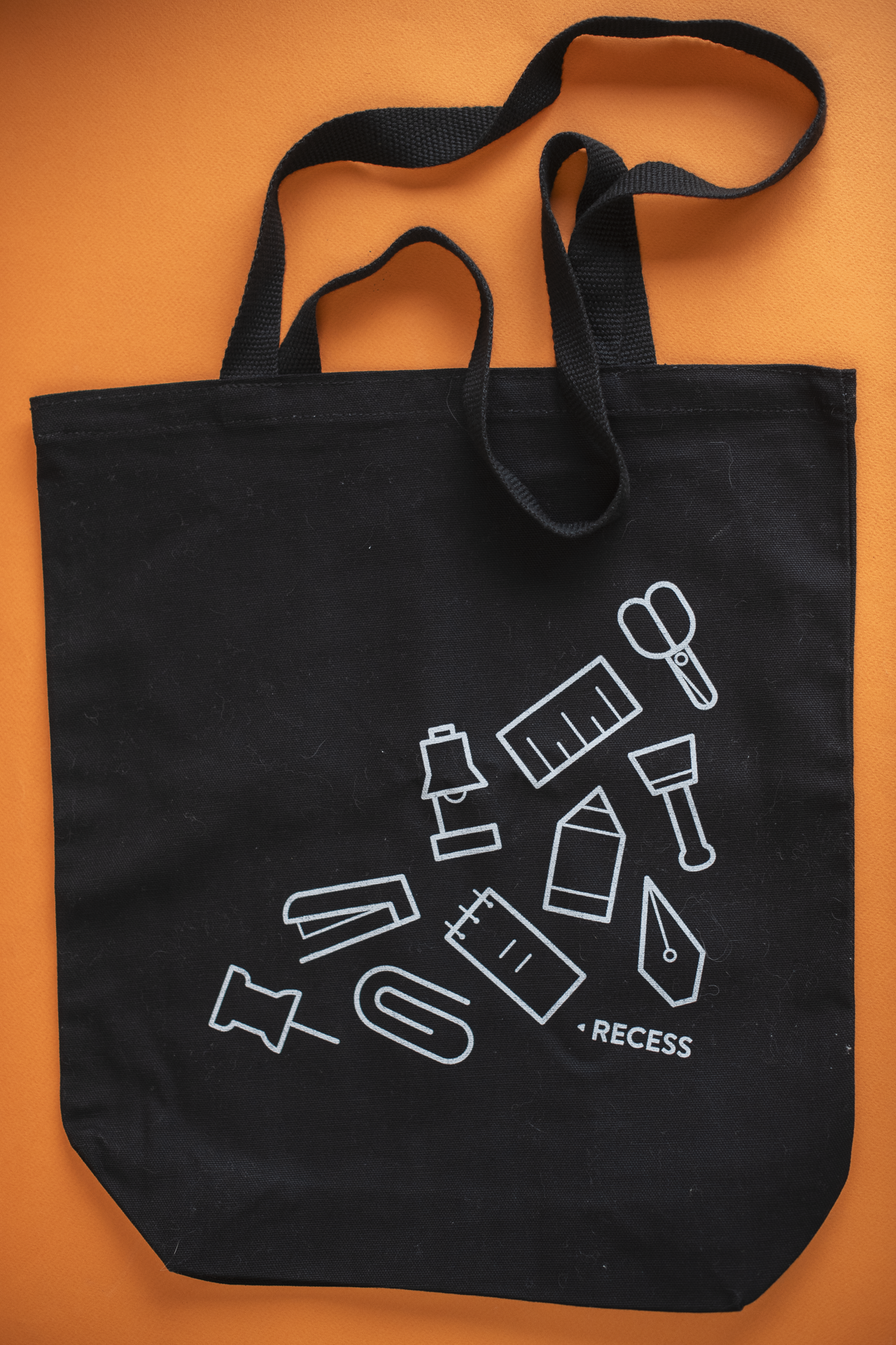 Tote Bag : Stationery Symbols : Black