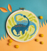 Diplodocus Cross Stitch Kit | Dinosaur Craft Kit