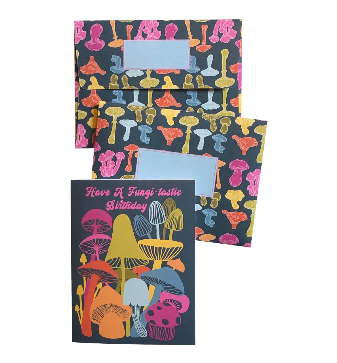 Fungi-tastic Birthday Card - Fun Mushroom Design