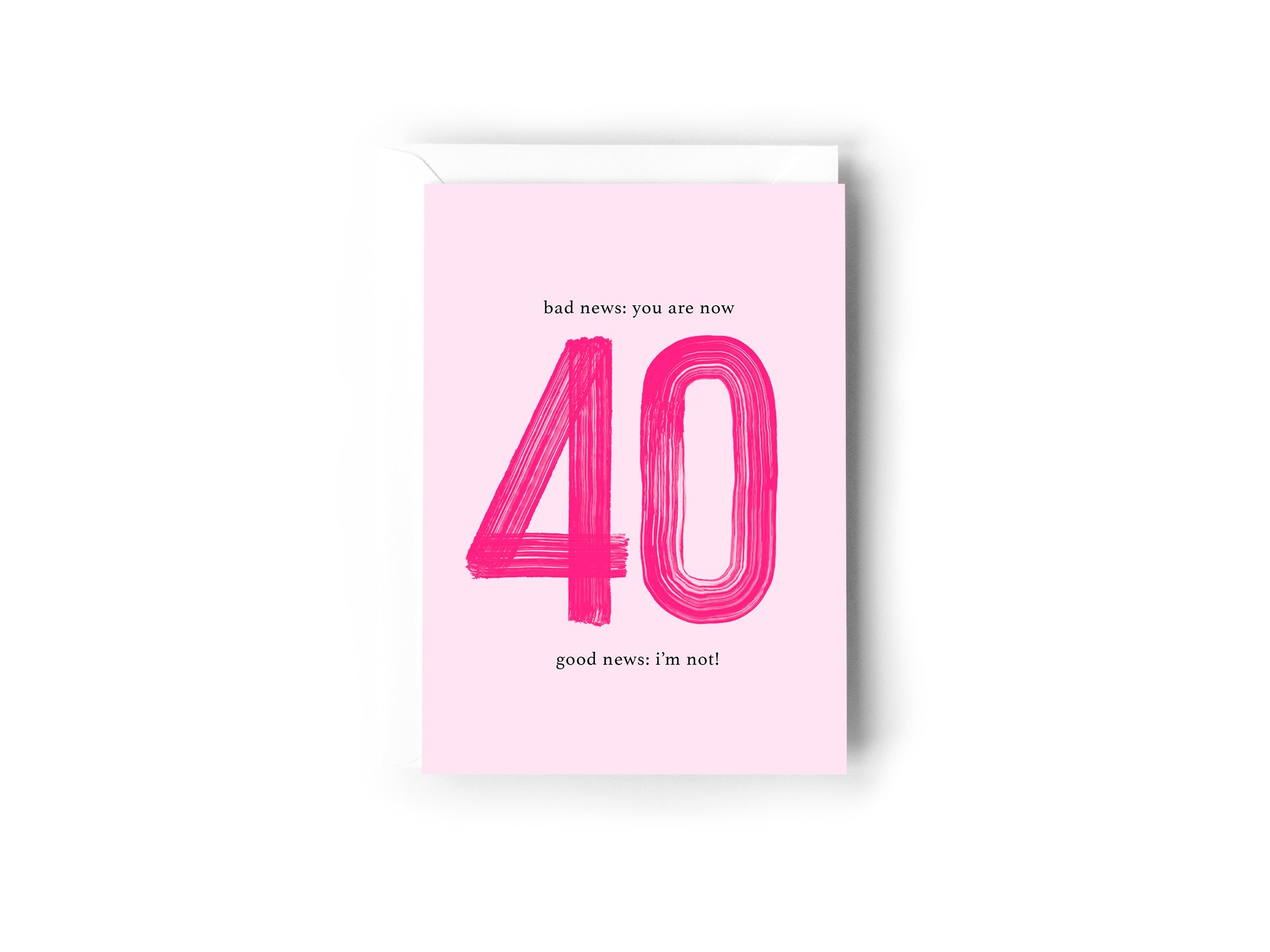 Bad news: You are now 40, Good News: I'm not!