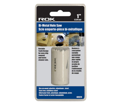 ROK - BI-METAL HOLE SAW 1" ROK product_type art-noise.myshopify.com rok-bi-metal-hole-saw-1