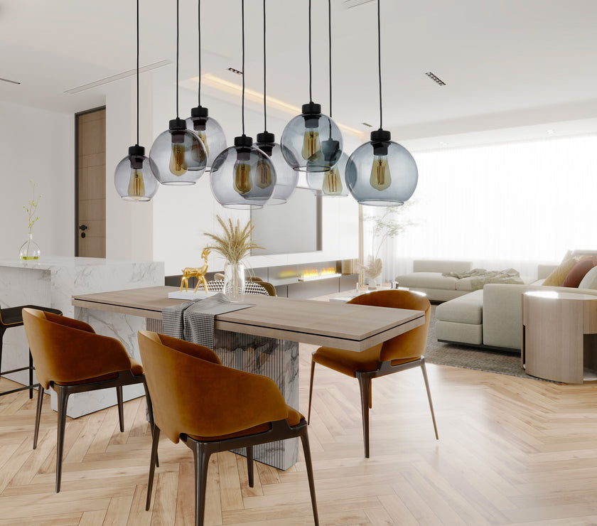 CUBUS Graphite Glass Scandinavian  Pendant Light 8