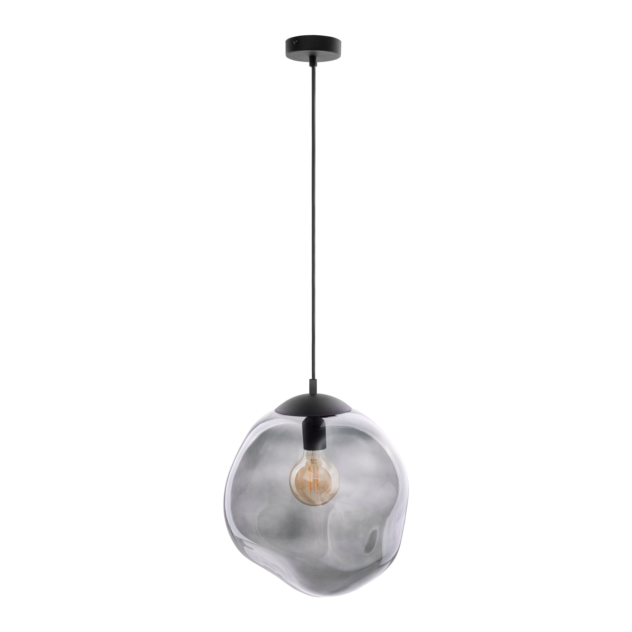 SOL Large Graphite Glass Pendant Light LumoCrafts product_type art-noise.myshopify.com sol-large-graphite-glass-pendant-light