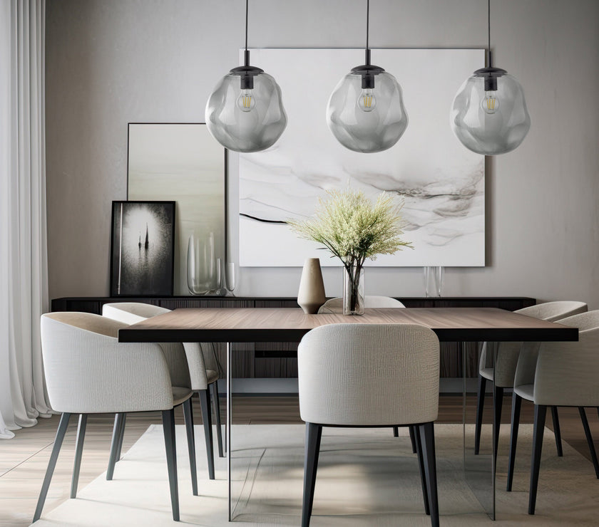 SOL Large Graphite Glass Pendant Light