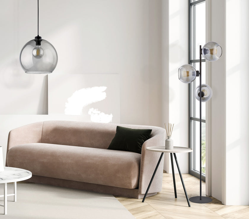 CUBUS Graphite Glass Scandinavian Pendant Light