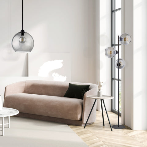 CUBUS Graphite Glass Scandinavian Pendant Light