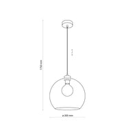 CUBUS Graphite Glass Scandinavian Pendant Light