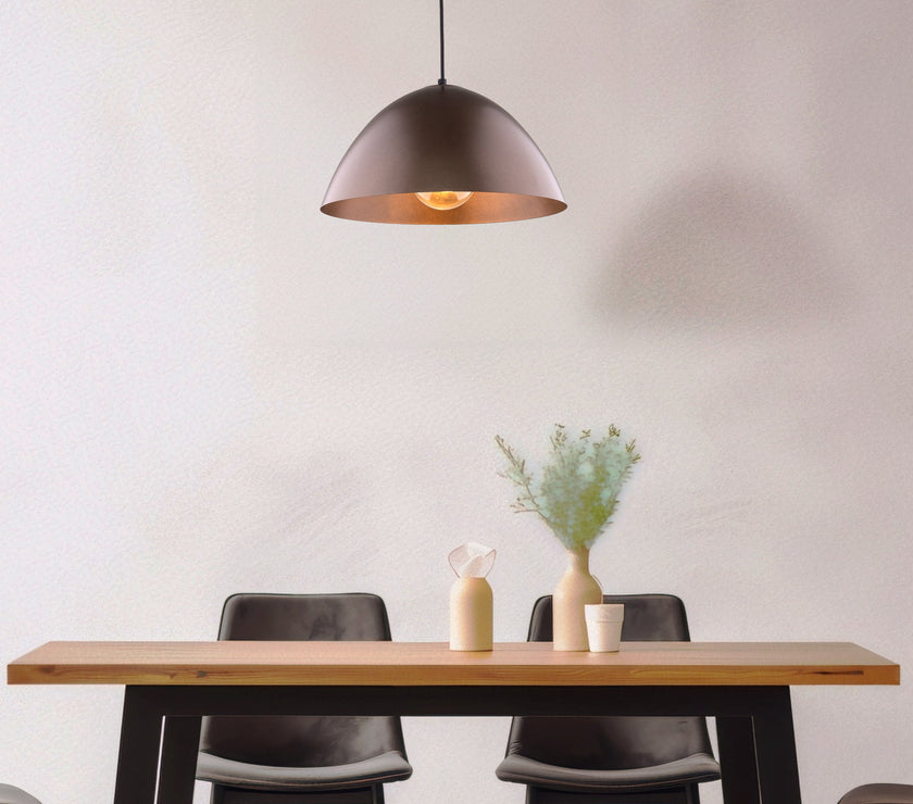 FARO Brown Mid-Century Modern Pendant Light M