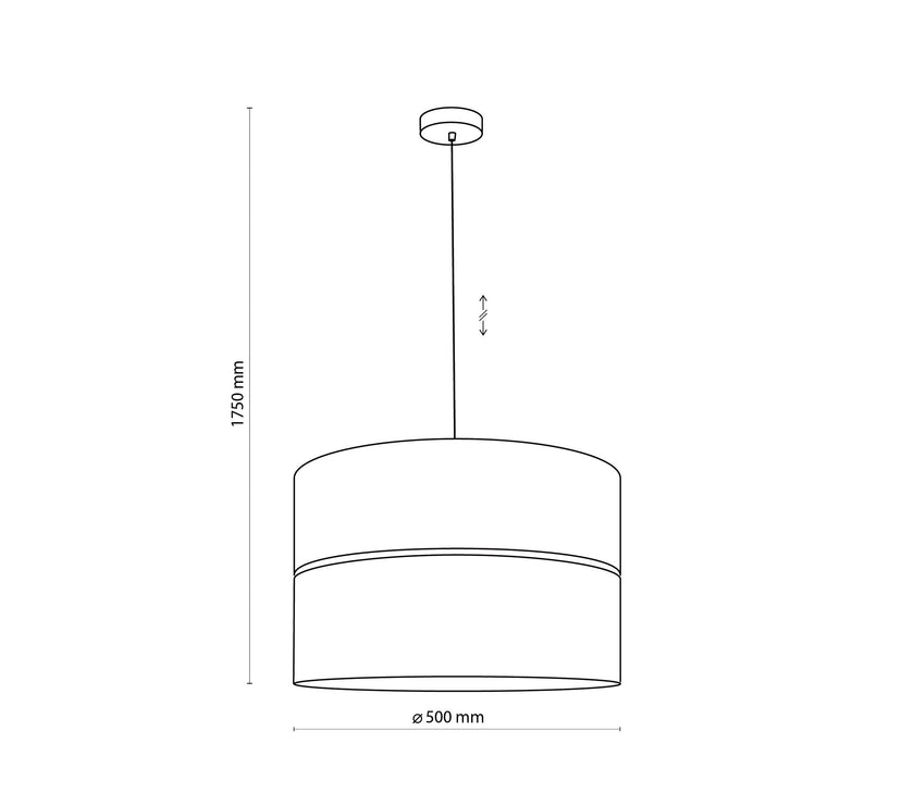 HILTON Black Gold Pendant Light