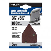 ROK - 5 PC DETAIL SANDPAPER 80 GRIT