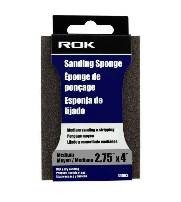 ROK - SANDING SPONGE 2.75" X 4" MEDIUM