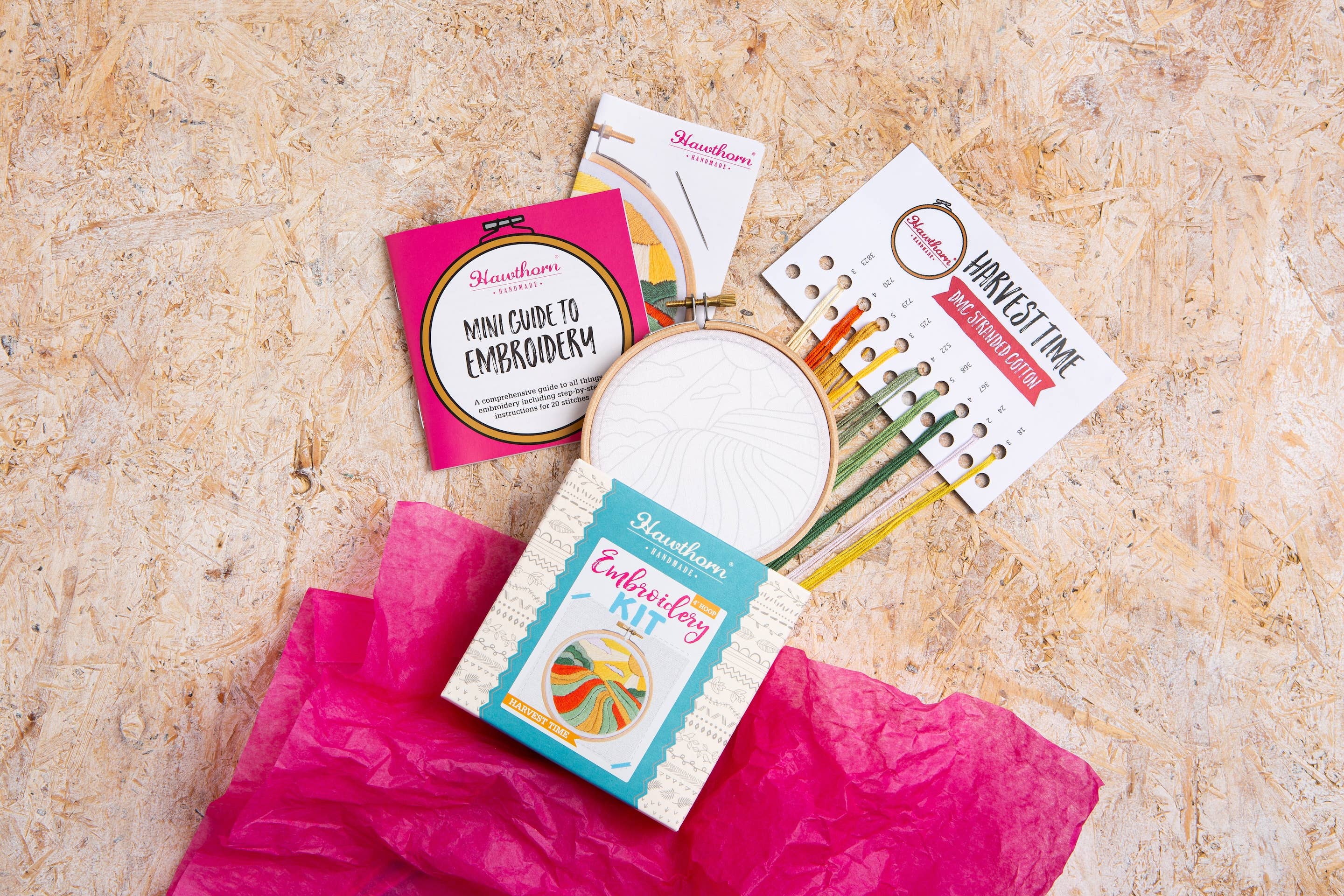 Harvest Time Mini Embroidery Kit | Craft Kit for Beginners