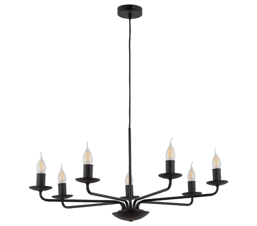 LIMAL Black Vintage Candle Pendant Light