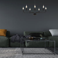 LIMAL Black Vintage Candle Pendant Light