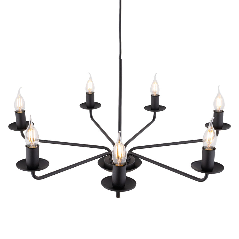 LIMAL Black Vintage Candle Pendant Light