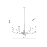 LIMAL Black Vintage Candle Pendant Light